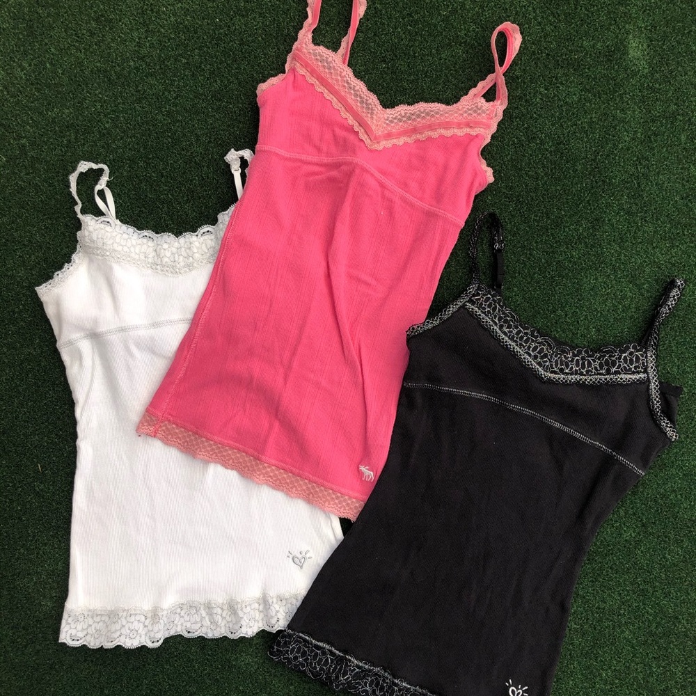 Set of 3 Lace Kids Camis